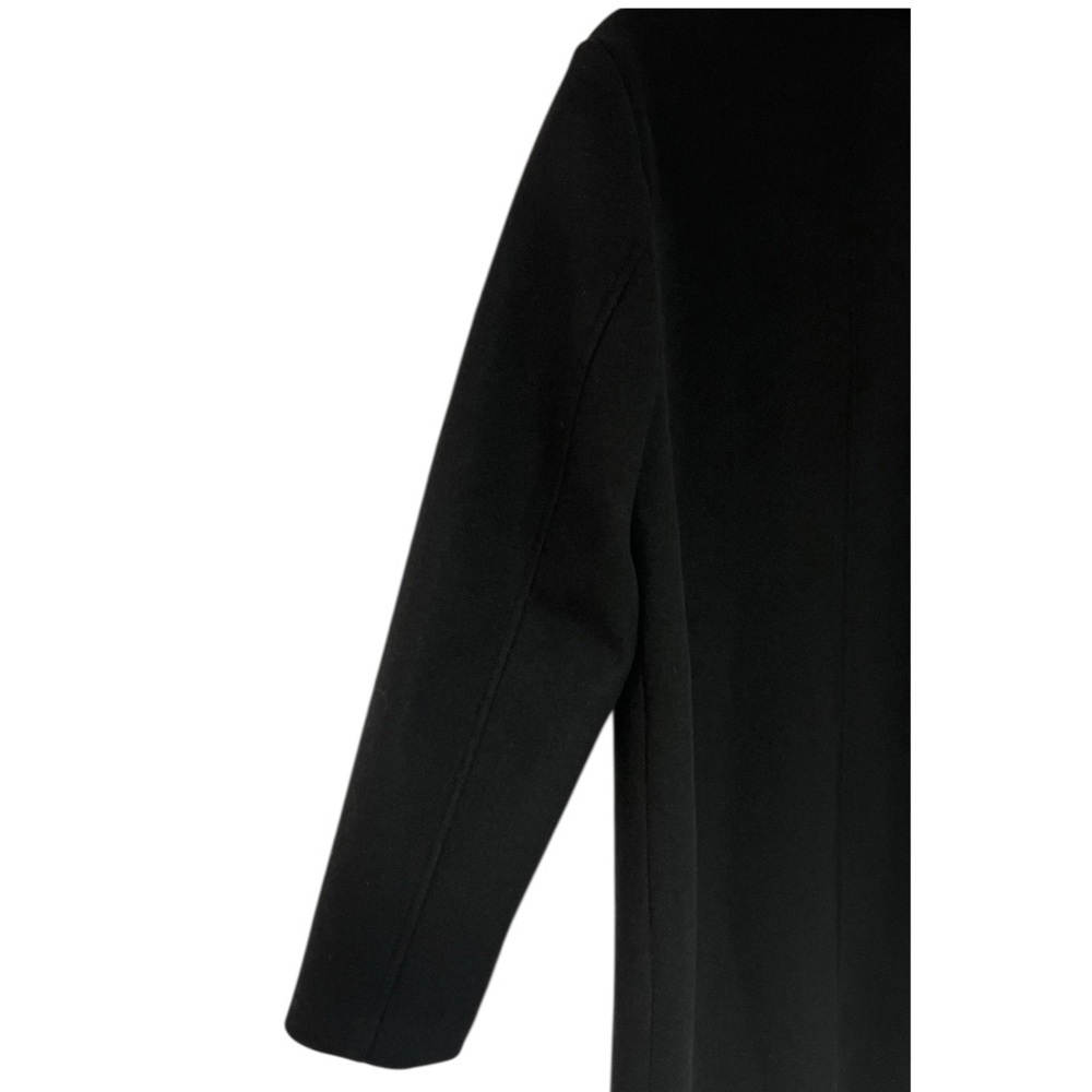 Kenneth Cole Coat Large‎ Black Notch Collar Single Breasted Fly Front NWT - Picture 8 of 16